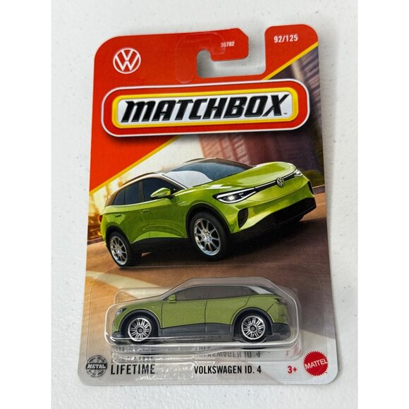 Matchbox VW ID.4 Green Electric SUV Diecast Car 92/125 New - Picture 1 of 4